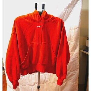 Nike Phoenix Fleece Oversized Hoodie  Orange Women's Size XS Sweatshirt
